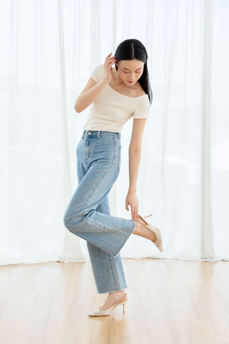 Deiji Flyknit Slingback Heels in White Contrast