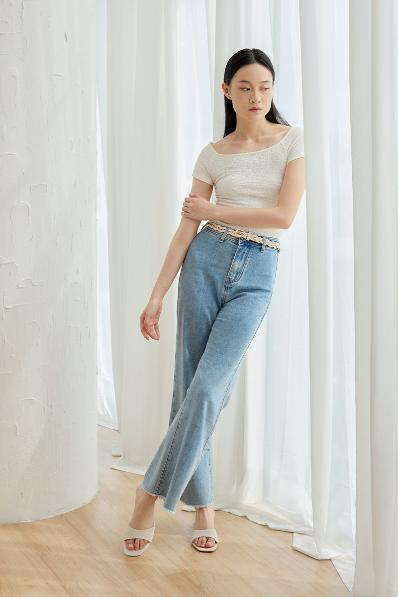 Doii Slip-on Heels in Waterproof Linen