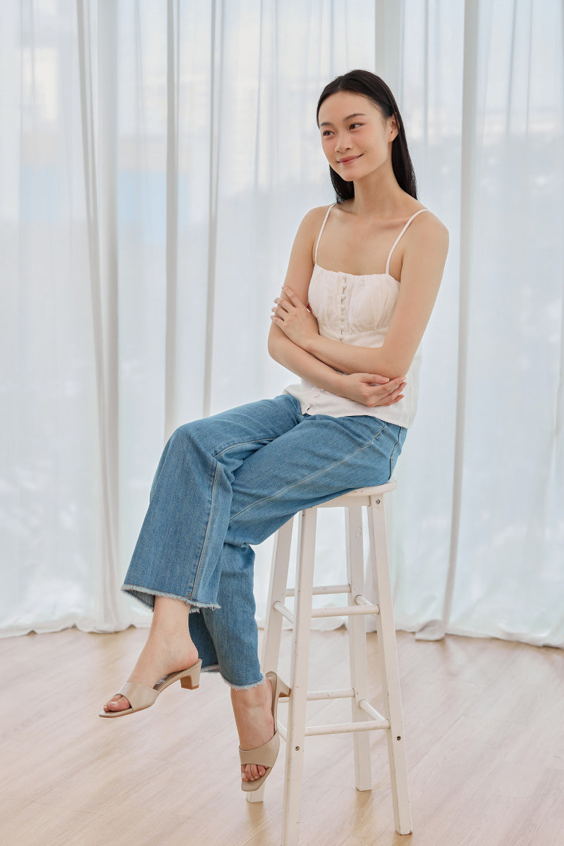 Doii Slip-on Heels in Taupe