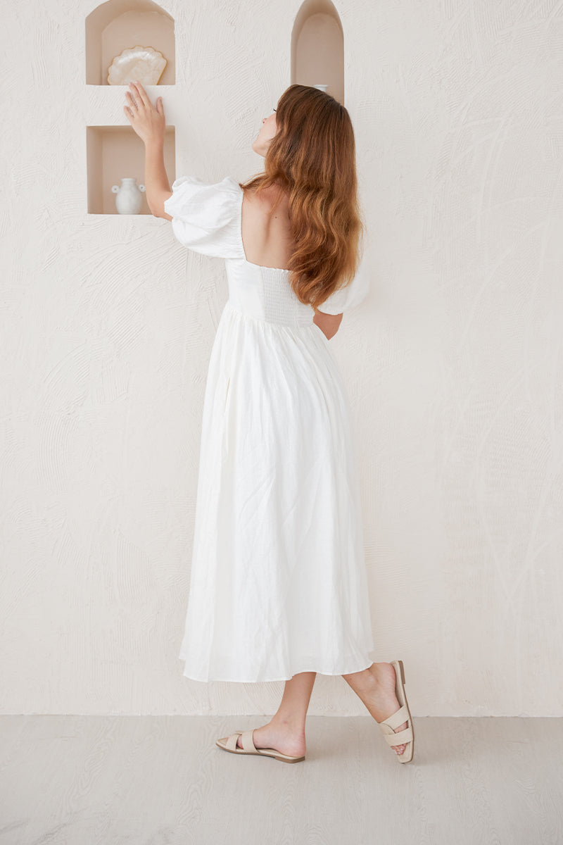 Ginette Interlocking Sliders in Cream Concrete