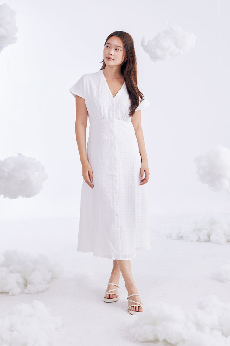Haruna Strappy Cloud Heels in Waterproof Linen