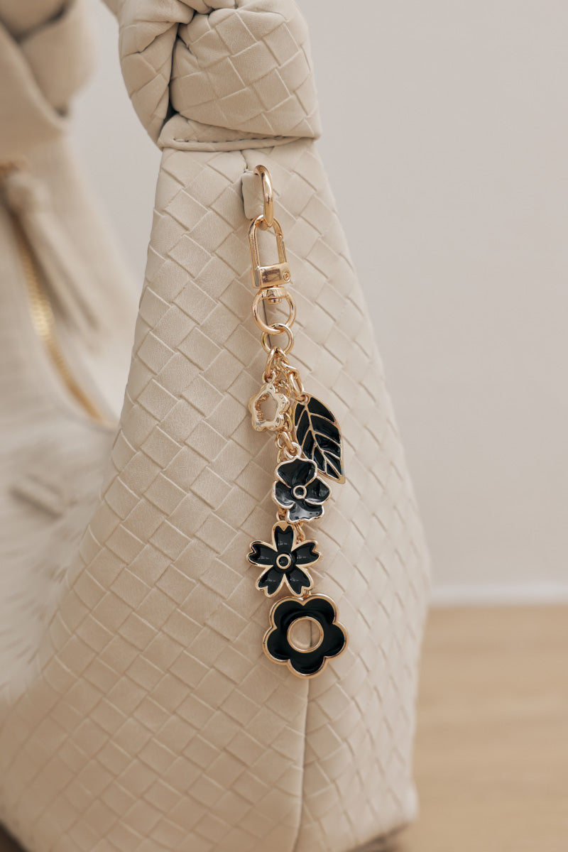 Kyoto Knotted Weaved Shoulder Bag in Cream