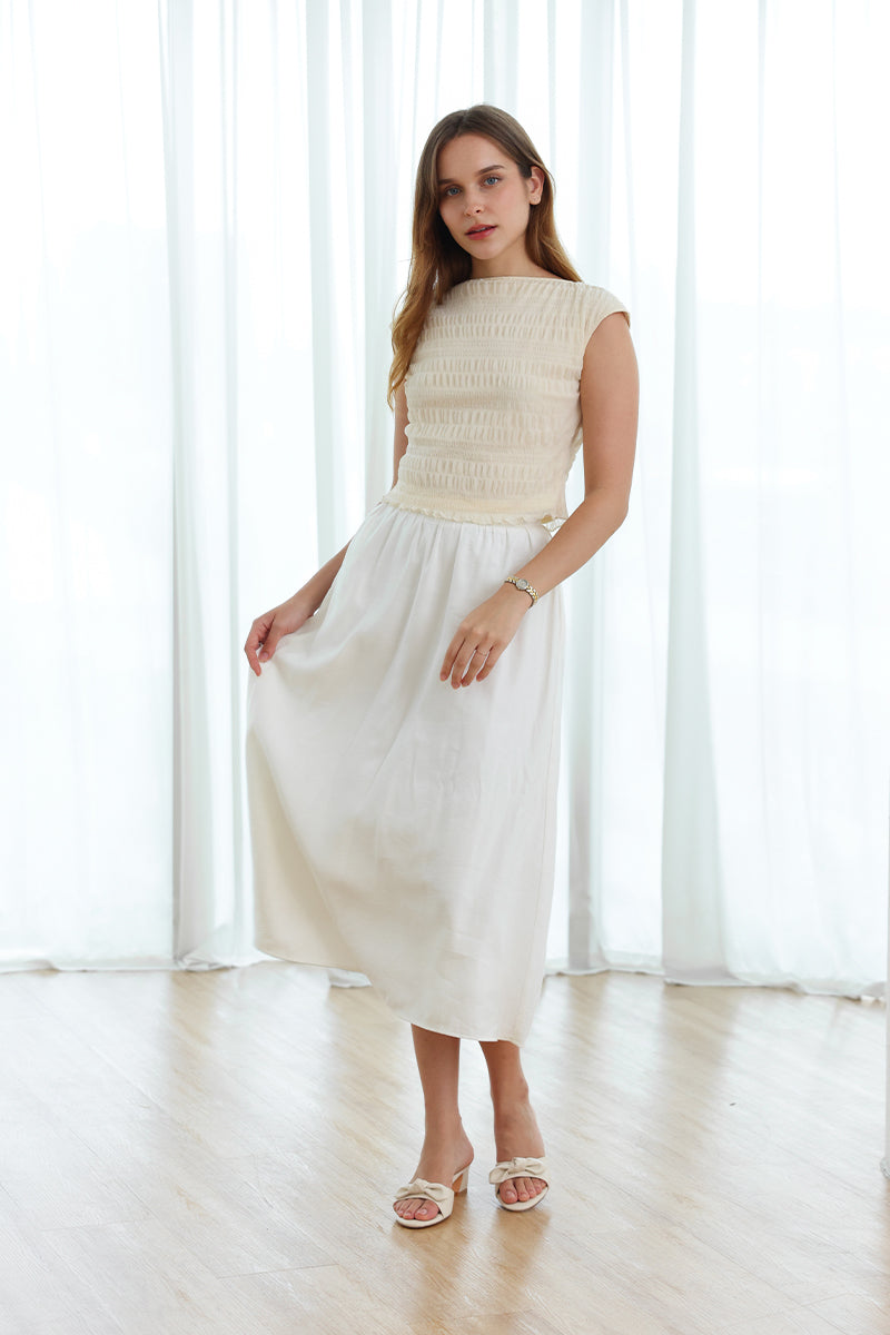 Noemi Bow Heels in Cream