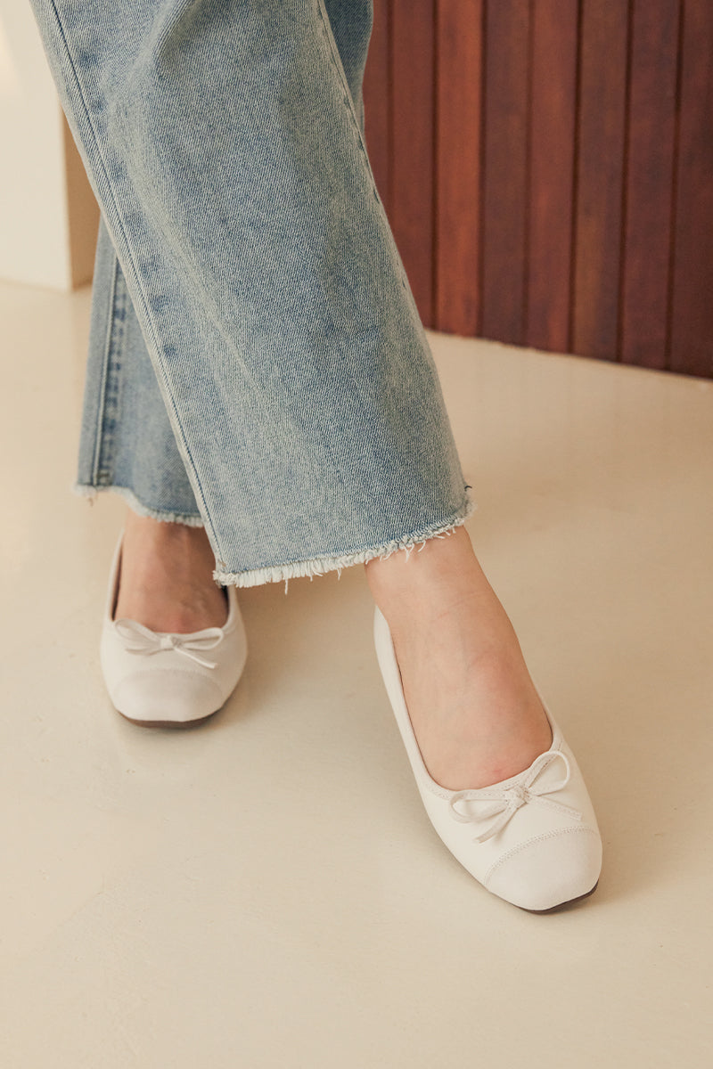 Solene Duo Ballet Flats in Cream