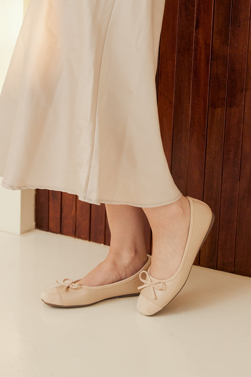 Solene Duo Ballet Flats in Nude
