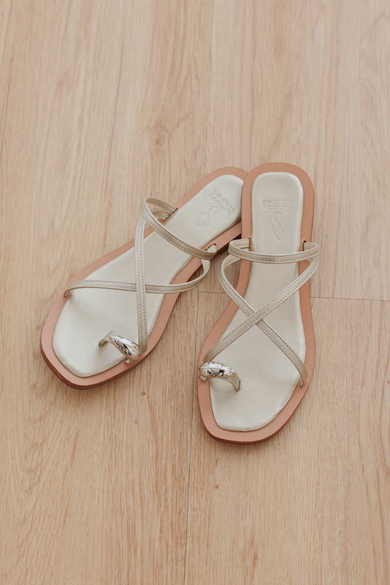 Soma Strappy Sandals in Gold