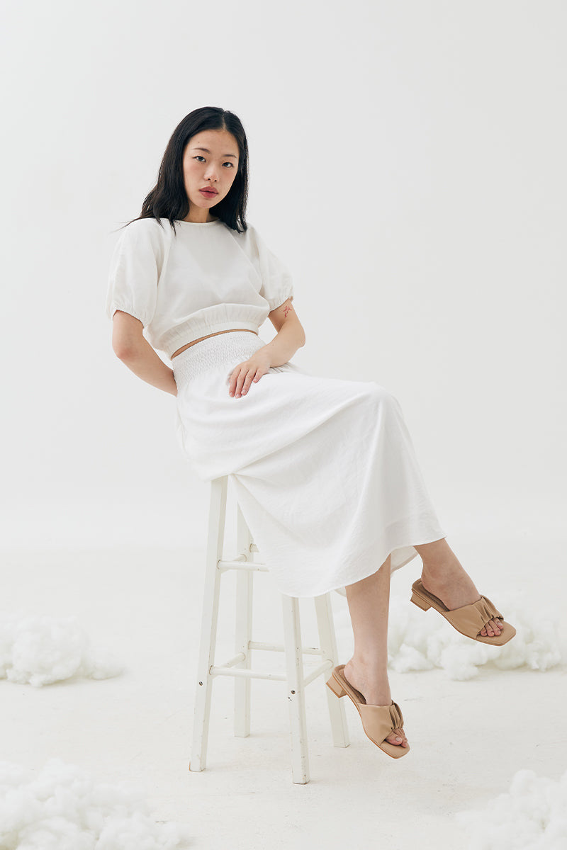 Willette Cloud Heels in Nude