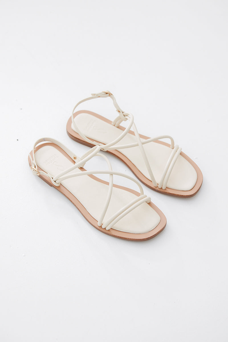 Yerin Strappy Sandals in Cream