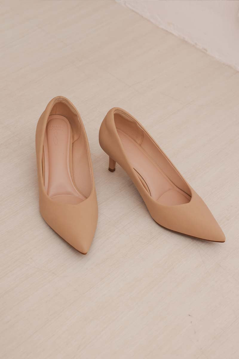 Finette Cloud Heels in Nude – Sunday Staples